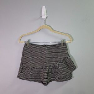 Altar'd state striped skort with front ruffle. Size small.